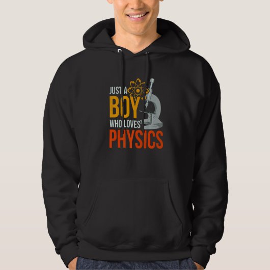 Veste À Capuche Science Physique Nerd Juste Un Garçon Qui Aime La (Devant)