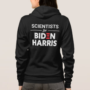 Veste À Capuche Scientifiques pour Biden Harris Texte personnalisé