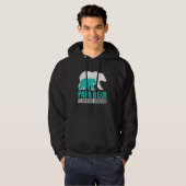 Veste À Capuche Scleroderma Sensibilisation Papa Soutien Turquoise (Devant entier)
