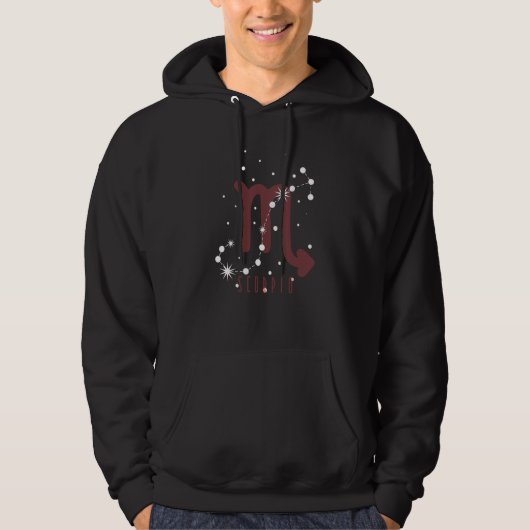 Veste À Capuche Scorpio des signes étoilés (Devant)