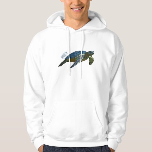 Veste À Capuche Sea turtle cartoon (Devant)