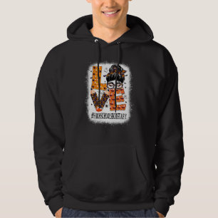 Veste À Capuche Secrétaire de lycée Amour Chignon Méssy Citrouille