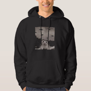Veste À Capuche Selfie d'Opossum drôle avec des OVNI