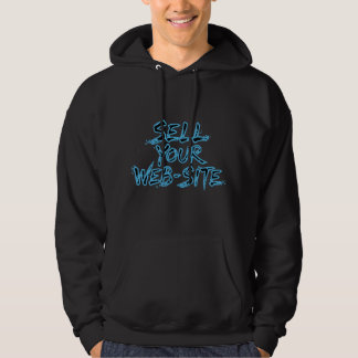 Veste À Capuche Sell Your Website Distressed Blue Typography