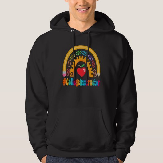 Veste À Capuche Semaine d'appréciation de l'instructeur de collège (Devant)