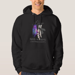 Veste À Capuche Sensibilisation à la schizophrénie L'amour n'a pas