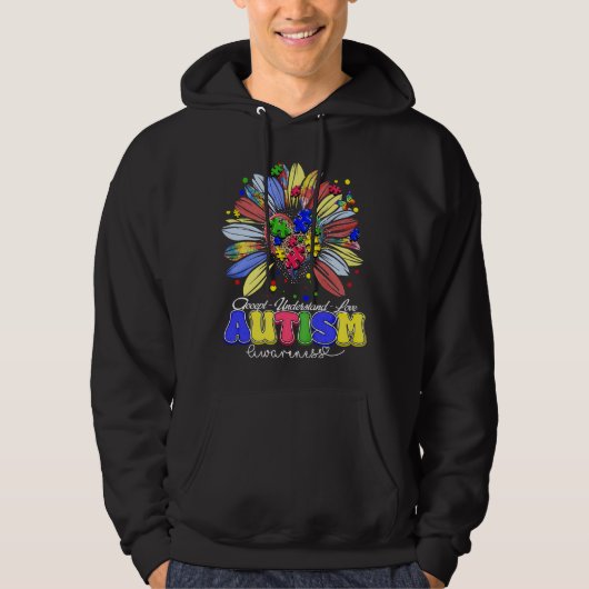 Veste À Capuche sensibilisation à l'autisme (2 (Devant)