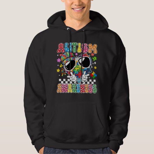 Veste À Capuche sensibilisation à l'autisme (3 (Devant)