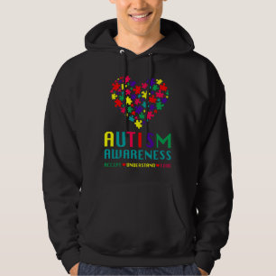Veste À Capuche Sensibilisation sur l'autisme Accepter Comprendre 