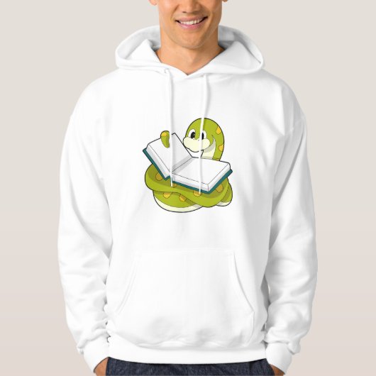 Veste À Capuche Serpent à la lecture avec livre (Devant)