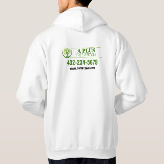 Veste À Capuche Service d'élagage d'arbres (Dos)