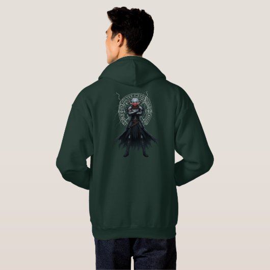 Veste À Capuche Shadowblade Hoodie – Dark Back Design Unleashed (Dos entier)