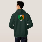 Veste À Capuche Shamrock du drapeau irlandais Clover St. Patrick (Dos entier)
