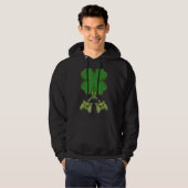Veste À Capuche Shamrock Gamer Video Game Controller St patrick D (Devant entier)