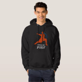 Veste À Capuche Shaolin Fist Kung Fu Warrior (Devant entier)