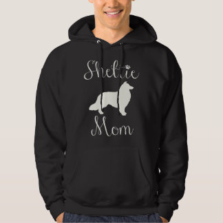 Veste À Capuche Sheltie, Shelties Beau Script Maman Sheltie