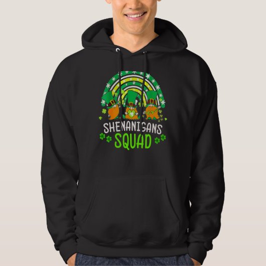 Veste À Capuche Shenanigans Squad Jour de la Saint Patrick Gnomes (Devant)