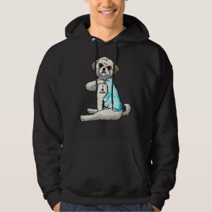 Veste À Capuche Shih Tzu Tattoos I Love Maman Sitting Mother S Day