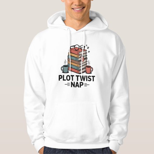 Veste À Capuche Sieste de Twist de l'intrigue | Humour de lecture (Devant)