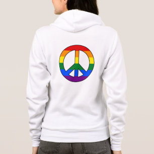 Veste À Capuche Signal de paix LGBT