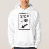 Veste À Capuche Signal routier Stop Line (Devant)