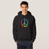 Veste À Capuche Signe de Paix Tie Dye (Devant entier)