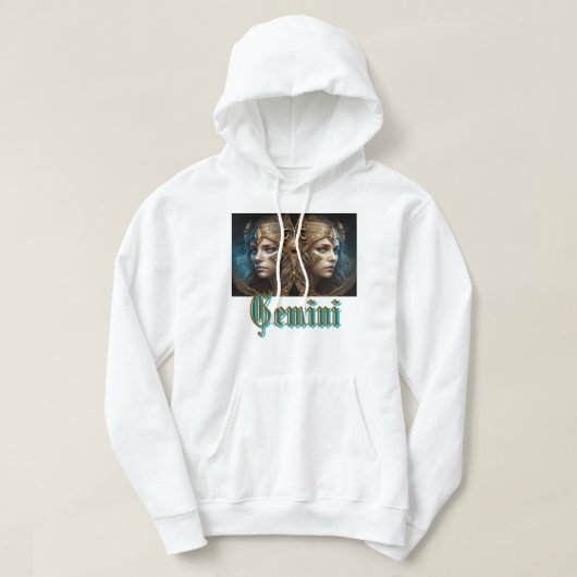 Veste À Capuche Signe du zodiaque Gémeaux (Design devant)