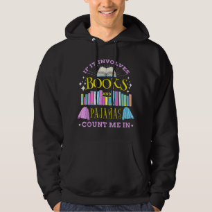 Veste À Capuche S'il implique des livres et des pyjamas compter mo