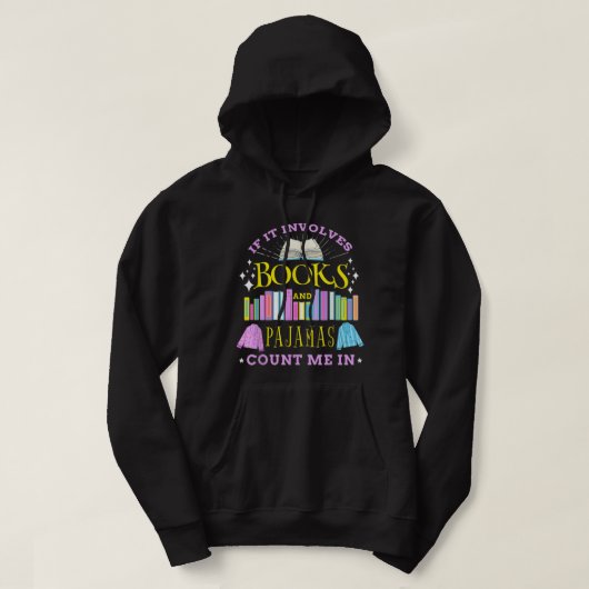 Veste À Capuche S'il implique des livres et des pyjamas compter mo (Design devant)