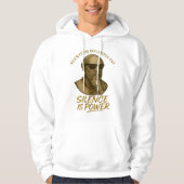 Veste À Capuche Silentium Potentia Est – La Puissance de la Force  (Devant)