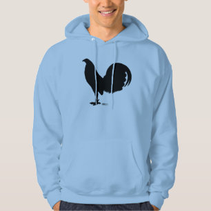 Veste À Capuche Silhouette de coq de coq de combat