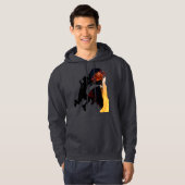 Veste À Capuche Silhouette de dunk de dragon (Devant entier)
