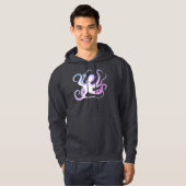 Veste À Capuche Silhouette de Pieuvre (Devant entier)