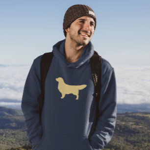Veste À Capuche Silhouette du Rétrieur d'or race de chiens