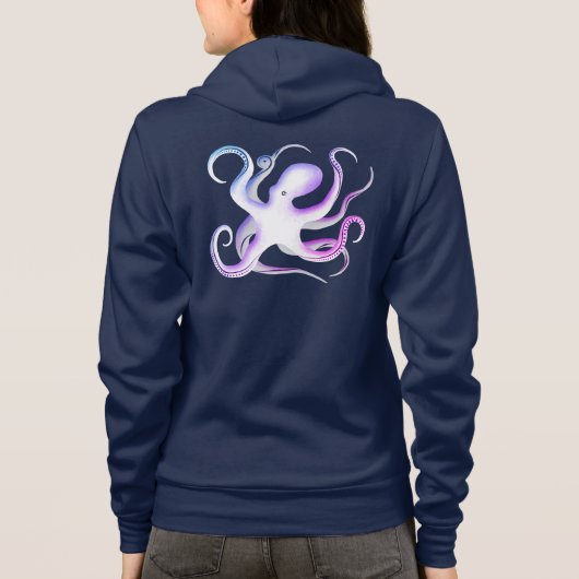 Veste À Capuche Silhouette octopus (Dos)
