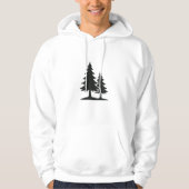 Veste À Capuche Silhouette Serene Pine Tree (Devant)