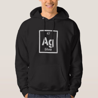 Veste À Capuche Silver - Ag - Periodic Table Elements - Large Scie