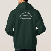 Veste À Capuche simple bleu foncé personnaliser (Dos)