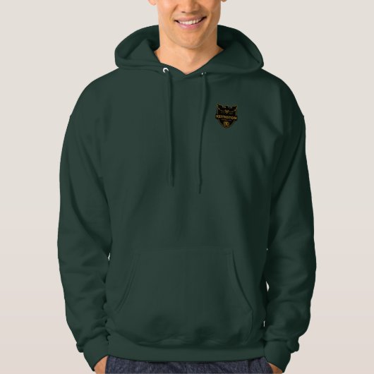 Veste À Capuche simple bleu foncé personnaliser (Devant)