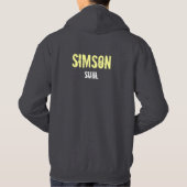 Veste À Capuche Simson aronde de RDA conception publicitaire (Dos)