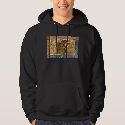 Veste À Capuche Singe bestiaire médiéval c. 1270 (Devant)
