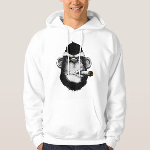 Veste À Capuche Singe fumant cigare Premium
