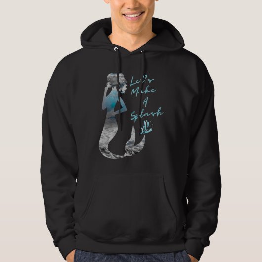 Veste À Capuche Sirène de l'océan Faisons des éclaboussures (Devant)