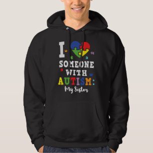 Veste À Capuche Sister Love Heart Special Autism Awareness