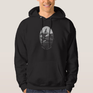 Veste À Capuche Sitka Alaska Orca Baleine Graphique Souvenir Swea