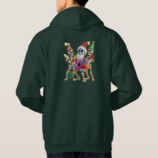 Veste À Capuche **Skeleton 3D Christm Santa Party – Funnyas Skelet (Dos)