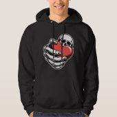 Veste À Capuche Skeleton Heart Hoodie – Dark Art Design (Devant)