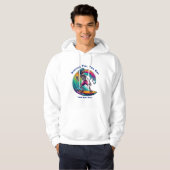 Veste À Capuche Skeleton Surfer En Vague (Devant entier)