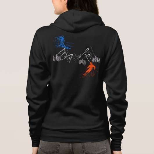 Veste À Capuche Ski En Ski (Dos)