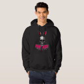 Veste À Capuche Skull Bunny – Dark Easter Art - moletom (Devant entier)